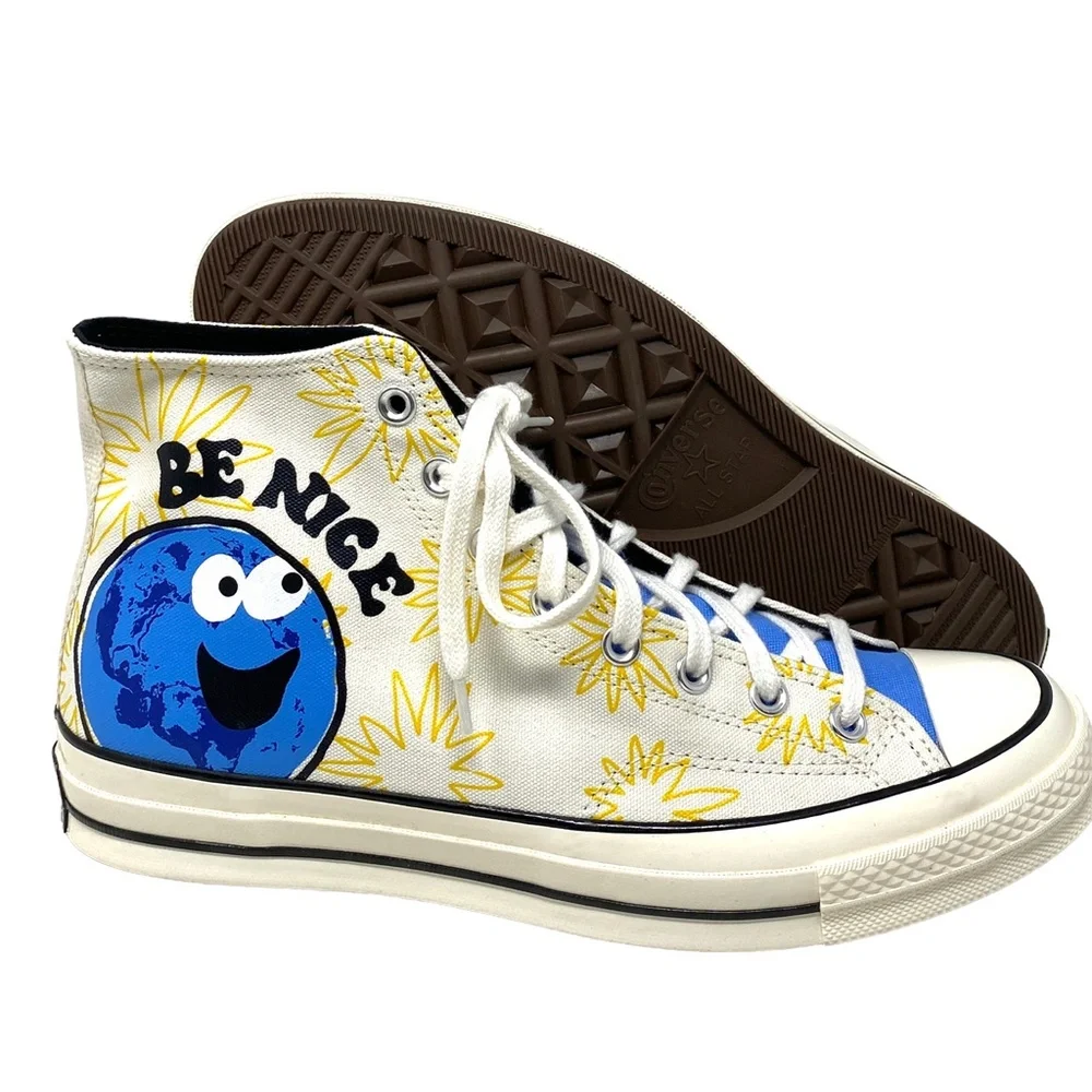 Converse Chuck Taylor 70 All Star High Top White Canvas Men’s Sneakers 172863C - Picture 7 of 12
